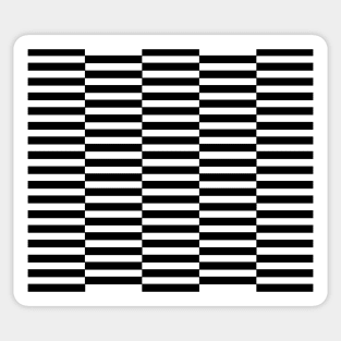 Strips - black and white. Sticker